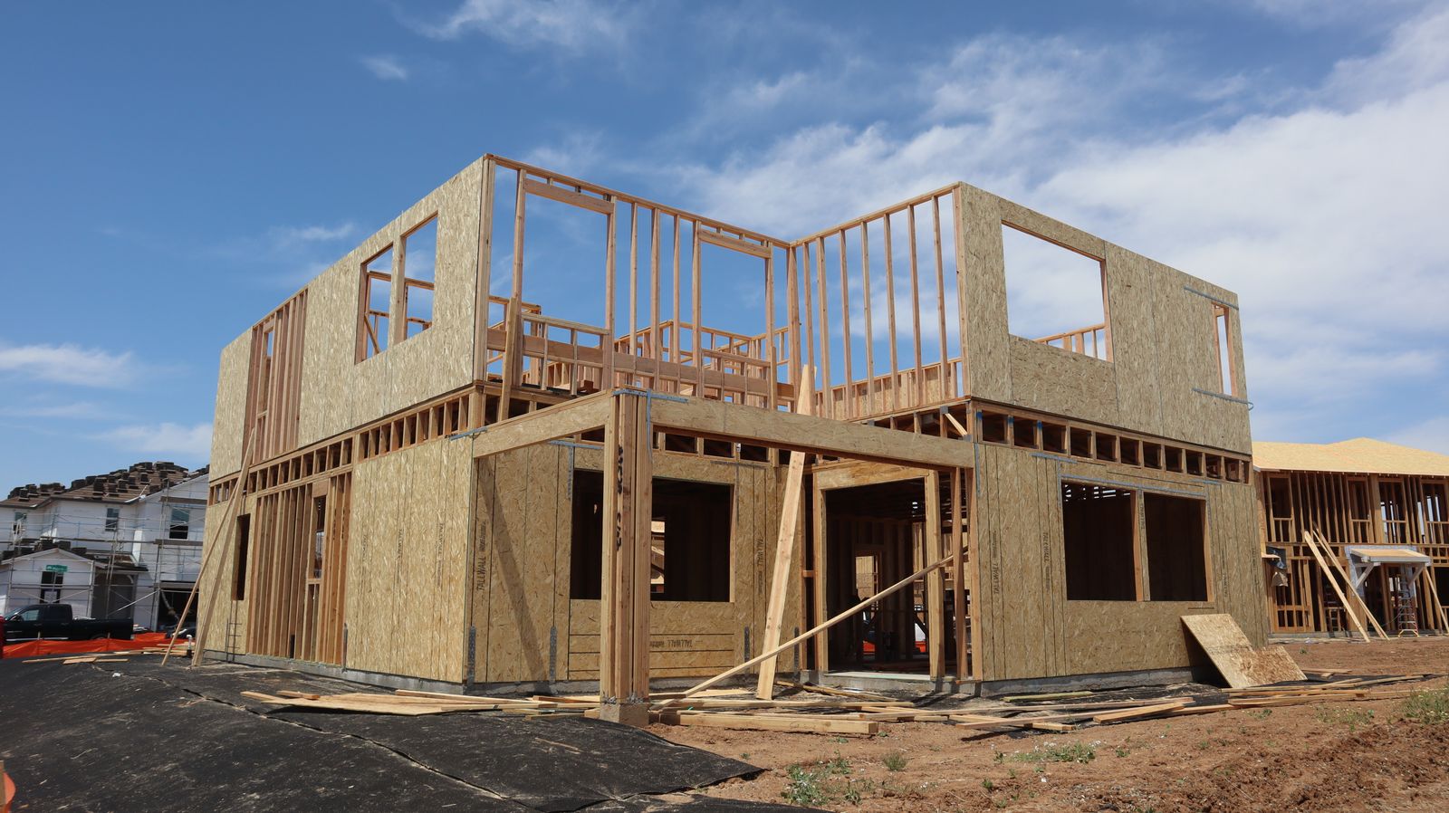 New home construction site